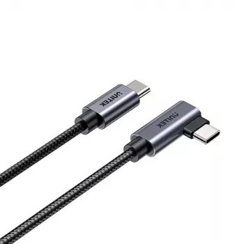 Cabo USB UNITEK C14123BK-3M USB 2.0 USB-C 3m preto cinzento