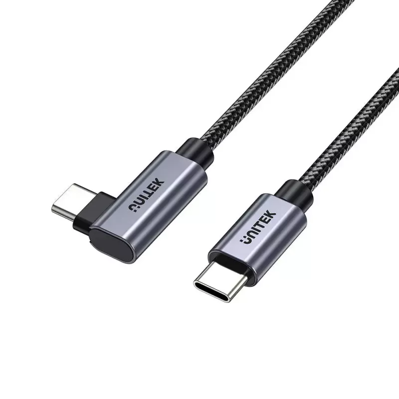 Cabo USB UNITEK C14123BK-3M USB 2.0 USB-C 3m preto cinzento
