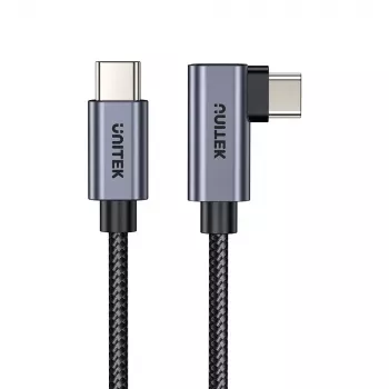 Cabo USB UNITEK C14123BK-3M USB 2.0 USB-C 3m preto cinzento