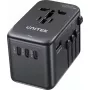 Carregador de viagem Unitek P1123ABK01 — Unitek PD 100W, ficha multirregião EU/US/UK/AUS