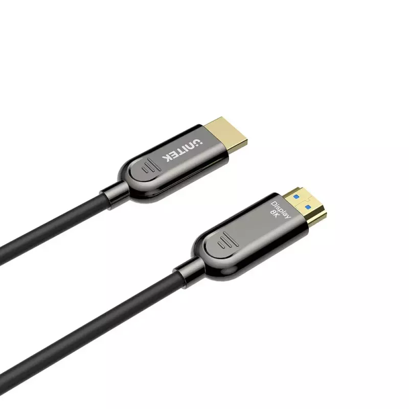 Cabo HDMI UNITEK C11085GY01-80M 80m 2.1 48 Gbit/s preto