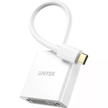 Adaptador USB-C para DVI Unitek V1429A01 — saída de vídeo 1080p 60Hz