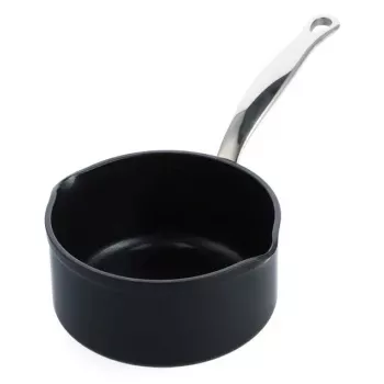Panela GreenPan Barcelona Pro com bicos vertedores, 16 cm, preta