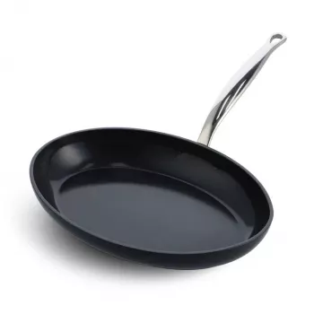 Frigideira polivalente GreenPan Barcelona Pro redonda, 330 mm de diâmetro, sem PFAS, preta