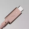 Native Union Belt Cable Pro USB-C para USB-C, 2,4 m, ecrã LED, Rose