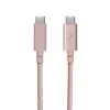 Native Union Belt Cable Pro USB-C para USB-C, 2,4 m, ecrã LED, Rose