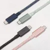 Native Union Belt Cable Pro USB-C para USB-C, 2,4 m, ecrã LED, Rose