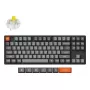 Teclado mecânico Keychron K8 Max 80% (87 teclas) cabo USB + RF Wireless + Bluetooth, RGB, preto