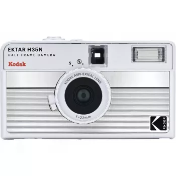 Máquina fotográfica de filme Kodak EKTAR H35N Striped Silver 35mm