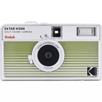 Kodak Ektar H35N câmara analógica, verde às riscas (RK0303)