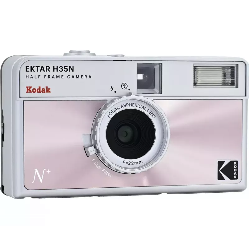 Máquina fotográfica de filme Kodak Ektar H35N glazed pink