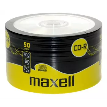 CD-R virgens MAXELL 624036 — 700 MB, 52x, pack de 50