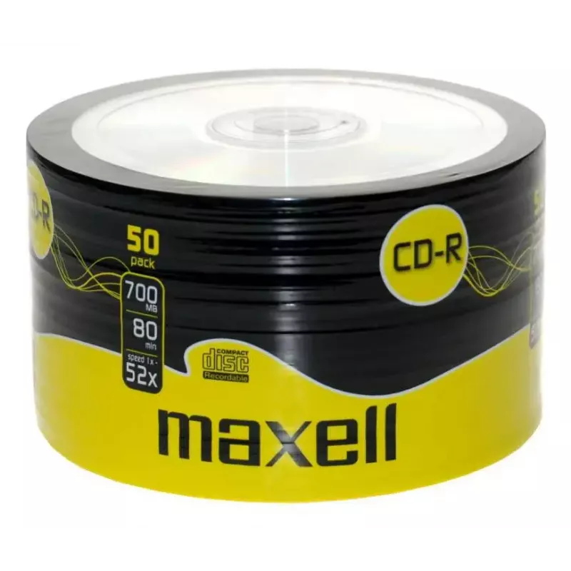 CD-R virgens MAXELL 624036 — 700 MB, 52x, pack de 50