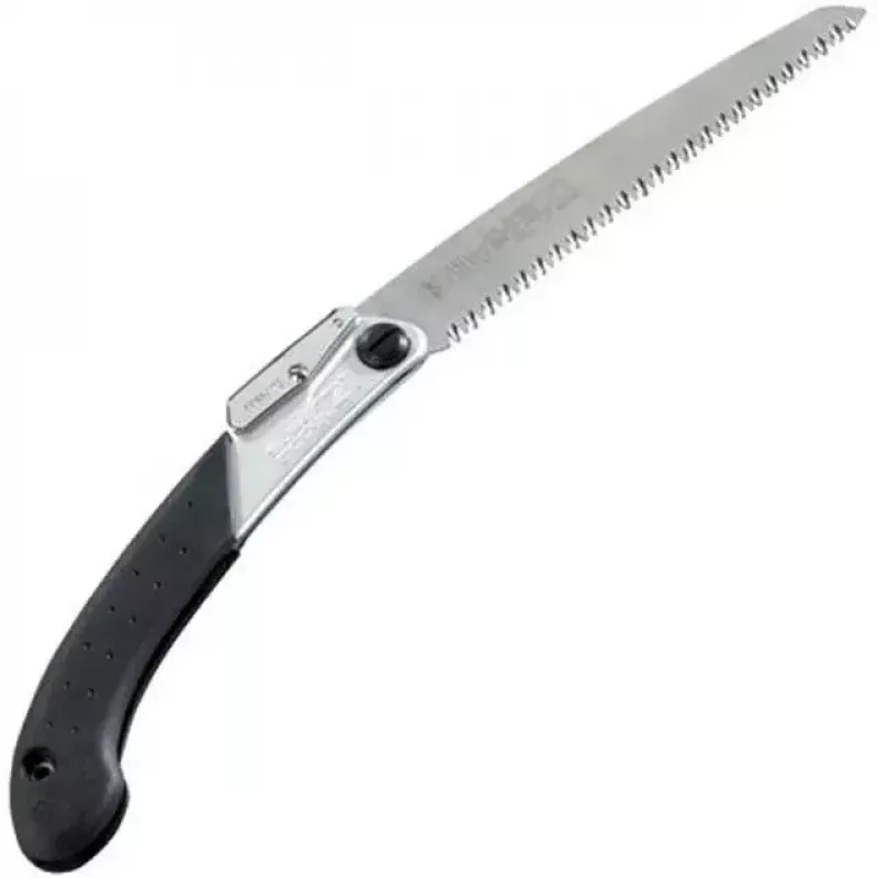 Serra dobrável Silky Super Accel 21 cm preto aço inoxidável