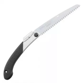 Serra dobrável Silky Super Accel 21 cm preto aço inoxidável