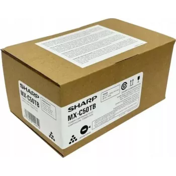 Toner Sharp MXC50TB preto para impressoras multifunções Sharp compatíveis (modelo MX-C50TB)