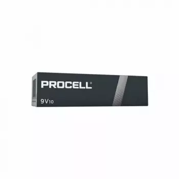 Pilha alcalina 9V Duracell MN1604 Procell (6LR61) – embalagem mínima de 10 unid.