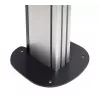 Placa de base para fixação ao chão B-TECH SYSTEM X BT8380 para montagem no chão, 240×240×6 mm, 200 kg, preto