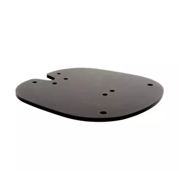 Placa de base para fixação ao chão B-TECH SYSTEM X BT8380 para montagem no chão, 240×240×6 mm, 200 kg, preto