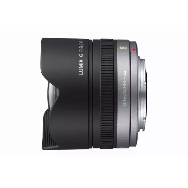 Objetiva para máquina fotográfica Panasonic H-F008E preta