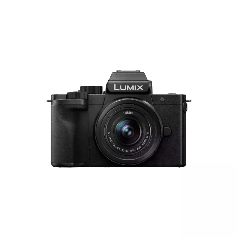 Panasonic Lumix DC-G100D kit de câmara preto com objetiva H-FS 12-32 e punho DMW-SHGR2
