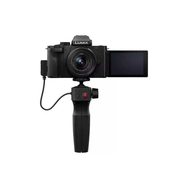 Panasonic Lumix DC-G100D kit de câmara preto com objetiva H-FS 12-32 e punho DMW-SHGR2