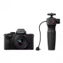Kit de câmara Panasonic Lumix DC-G100D preta com objetiva H-FS 12-32 e punho DMW-SHGR2