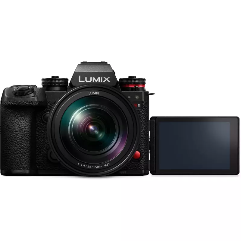 Câmara sem espelho Panasonic Lumix DC-S1R II com objetiva 24–105mm, 47,3MP formato completo
