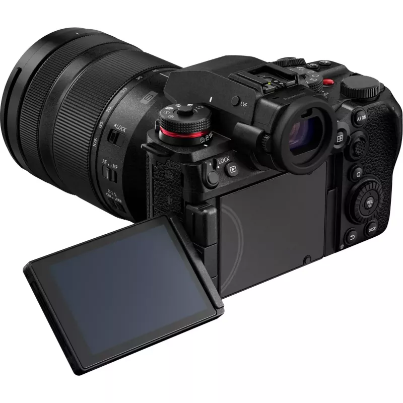 Câmara sem espelho Panasonic Lumix DC-S1R II com objetiva 24–105mm, 47,3MP formato completo