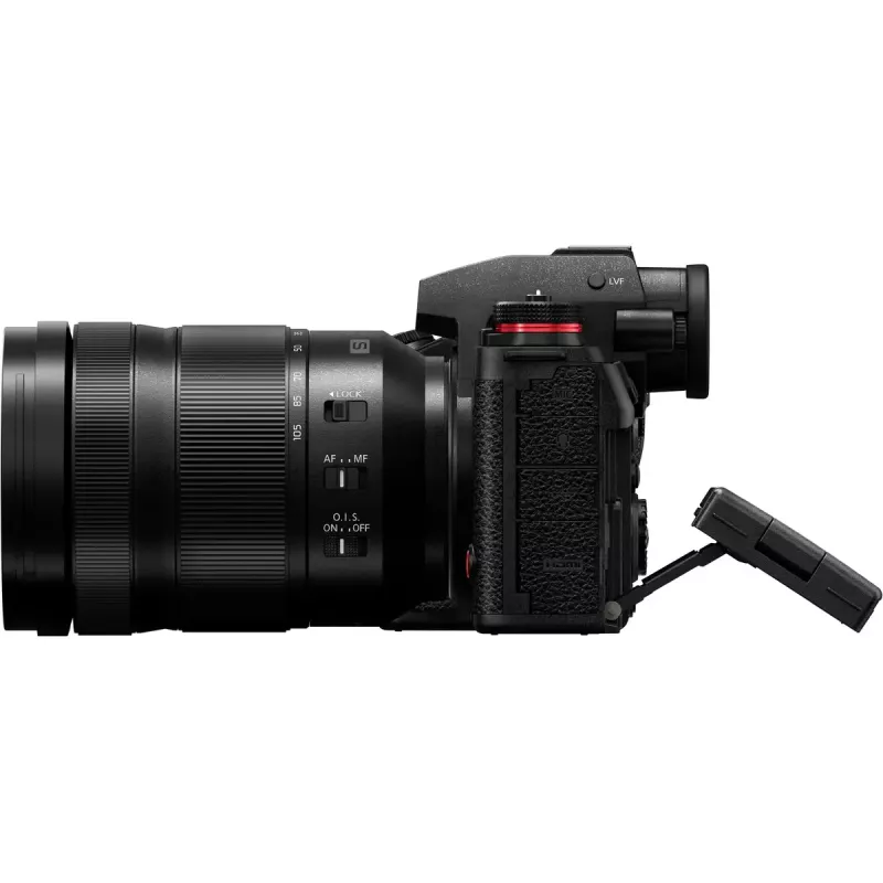 Câmara sem espelho Panasonic Lumix DC-S1R II com objetiva 24–105mm, 47,3MP formato completo