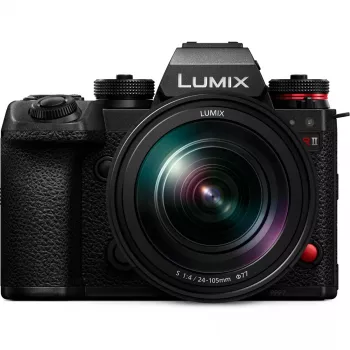 Câmara sem espelho Panasonic Lumix DC-S1R II com objetiva 24–105mm, 47,3MP formato completo