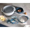 Conjunto Joseph Joseph Nest empilhável azul cinzento 4,5 L tigela 1,65 L escorredor