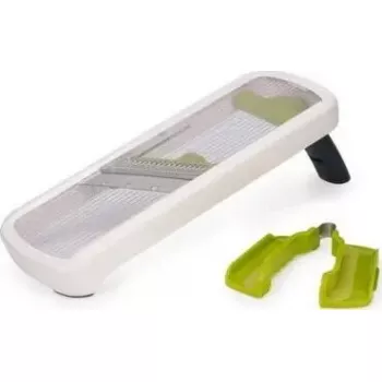 Mandolina Joseph Joseph Multi-Grip Mandoline Plus — espessura de corte ajustável, branco