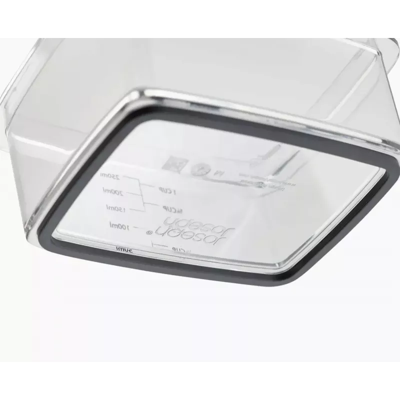 Ralador de caixa Joseph Joseph 20225 aço inoxidável transparente branco