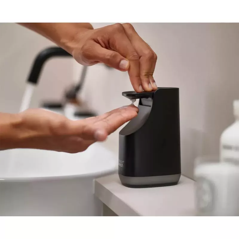 Doseador de sabão Joseph Joseph 70602 0,35 L preto largura 62 mm profundidade 81 mm altura 141 mm