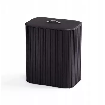Cesto de roupa Joseph Joseph Tota Trio Luxe 90 L para separação de roupa, preto