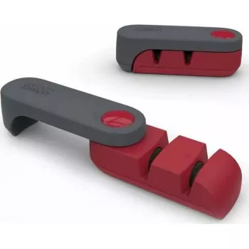 Afia-facas Joseph Joseph Rota design dobrável compacto, afiador manual portátil
