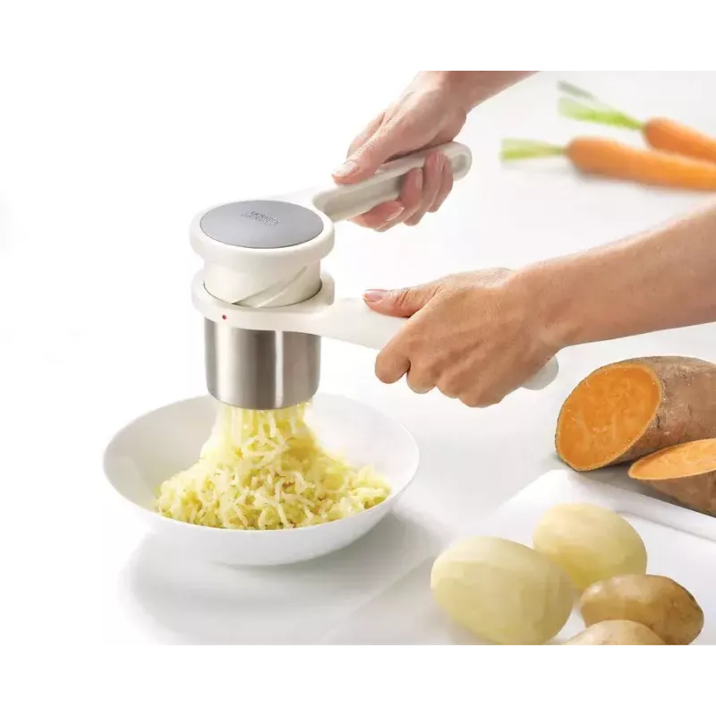 Espremedor de batatas Joseph Joseph Helix náilon aço inoxidável branco