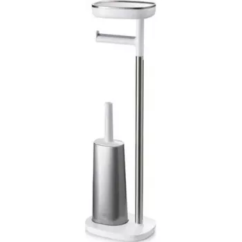 Conjunto de suporte de papel higiénico e escova de sanita joseph joseph EasyStore SST modelo 70519 acabamento em aço inoxidável