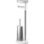 Conjunto de suporte de papel higiénico e escova de sanita joseph joseph EasyStore SST modelo 70519 acabamento em aço inoxidável