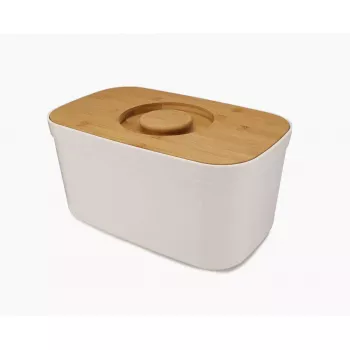 Caixa de pão Joseph Joseph Bread Bin retangular branco
