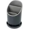 Escorredor de talheres joseph joseph Dock cinzento – design compacto, escoamento fácil (modelo 85075)