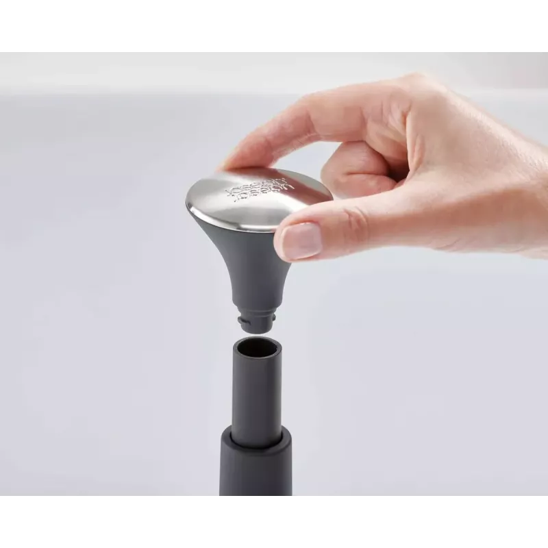 Suporte de papel de cozinha de mesa Joseph Joseph 85140 cinzento prateado redondo