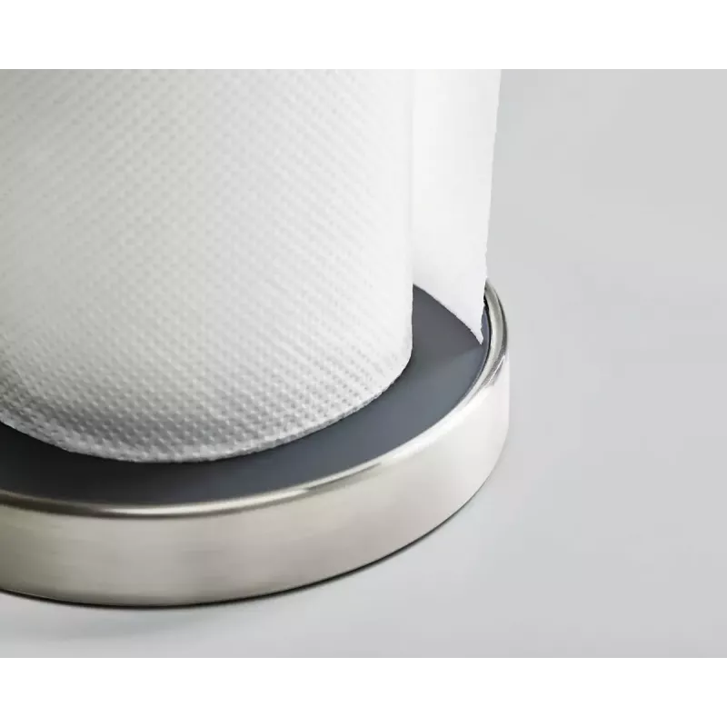 Suporte de papel de cozinha de mesa Joseph Joseph 85140 cinzento prateado redondo