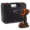 Berbequim aparafusador Black & Decker BDCHD18K-QW 1400 min⁻¹, 1,5 Ah, preto, laranja