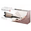 Modelador de caracóis automático Remington CI91AW — rosa-ouro/preto, cilindro em S, revestimento cerâmico, 150–210 °C, cabo giratório de 3 m