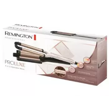 Modelador de caracóis automático Remington CI91AW — rosa-ouro/preto, cilindro em S, revestimento cerâmico, 150–210 °C, cabo giratório de 3 m