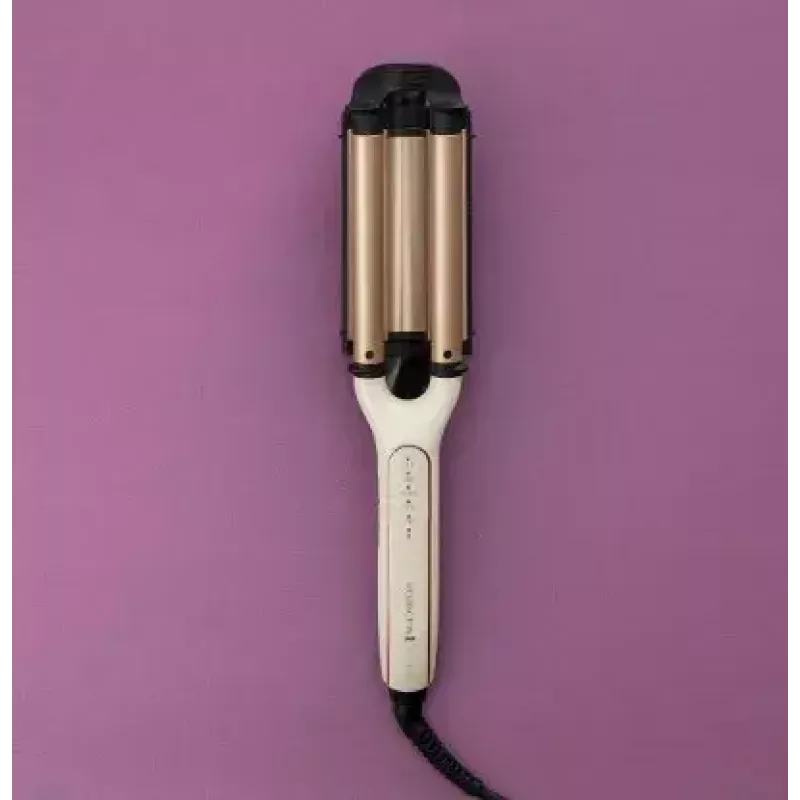 Modelador de caracóis automático Remington CI91AW — rosa-ouro/preto, cilindro em S, revestimento cerâmico, 150–210 °C, cabo giratório de 3 m