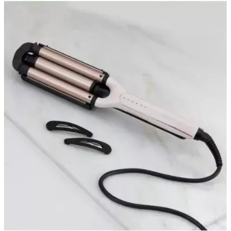 Modelador de caracóis automático Remington CI91AW — rosa-ouro/preto, cilindro em S, revestimento cerâmico, 150–210 °C, cabo giratório de 3 m