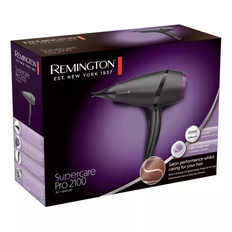 Secador de cabelo Remington AC7100 2100 W preto